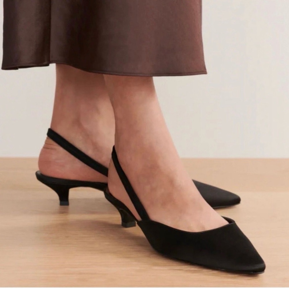 Jenni Kayne satin kitten heels